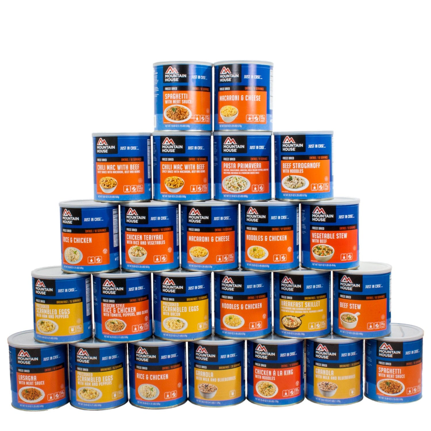 Mountain House 1 year 1 person food supply 204 #10 Cans
