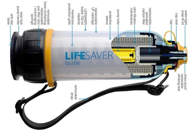 LIFESAVER Systems 4000 Liter Ultra Filtration Water Filter Bottle